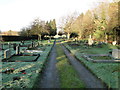 Frosty morning in Elmswell cemetery