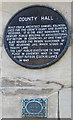 SP3378 : County Hall black plaque, Coventry by Jaggery