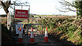 The blocked end of Quaker Lane