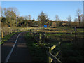 Cycle route crossing No Man