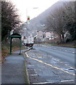 A467 bus stop and shelter Cwmcarn