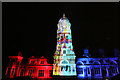 Eastbourne Town Hall during the "Neon Noel" light show