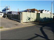 TQ9618 : Ongoing construction at 7, Old Lydd Road by John Baker