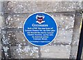 Blue Plaque on wall of Greystones - High Street