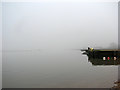 TM2844 : Waldringfield: fog on the Deben by John Sutton