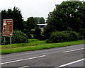 SN1202 : Caravan and camping sites directions sign, New Hedges, Pembrokeshire by Jaggery