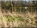 Signpost on public right of way by the A23