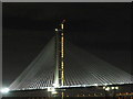NT1179 : The Queensferry Crossing at night by M J Richardson