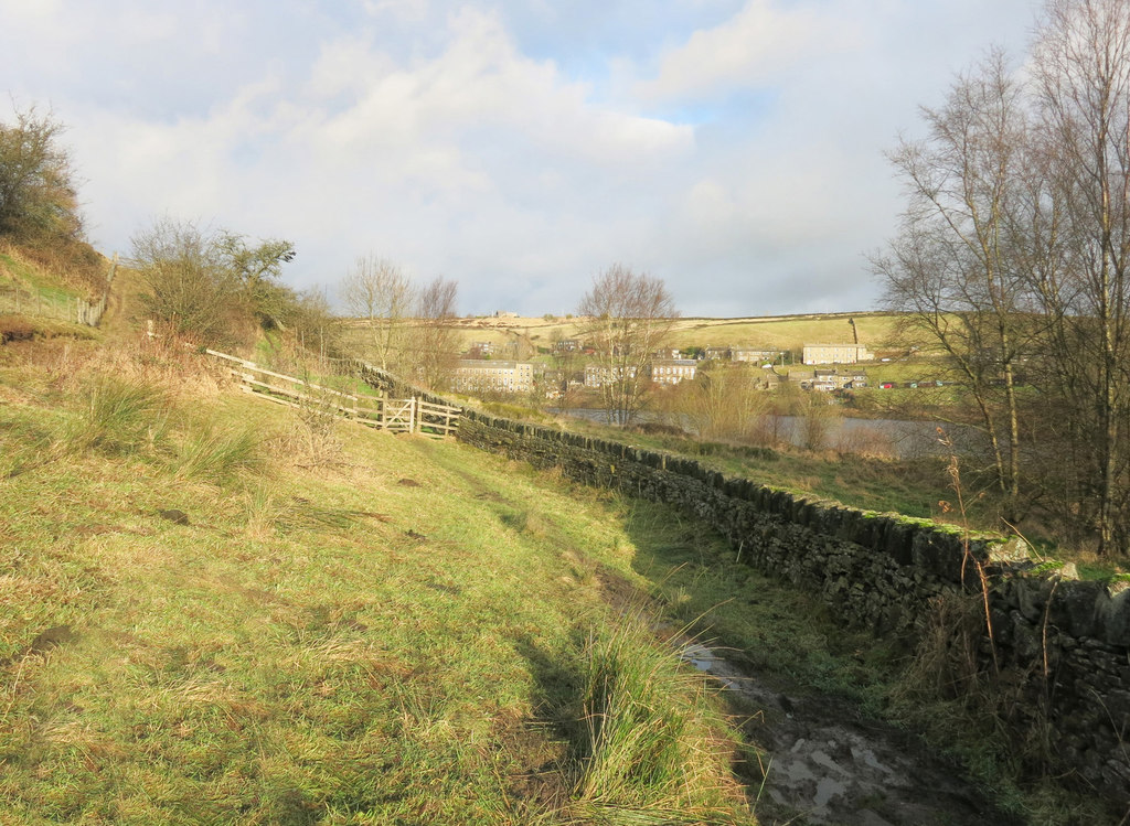 Bronte Way by Leeming Reservoir © Des Blenkinsopp :: Geograph Britain ...