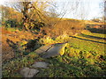 Simple footbridge, South Hiendley Common