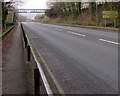 A467 towards a footbridge, Cwmcarn