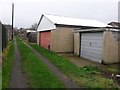 West Southbourne: garages large and small on footpath H07