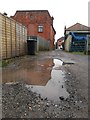 West Southbourne: big puddle on footpath H16