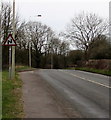 Z bends warning sign, Bridgend Road, Porthcawl