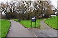 Footpath junction, Hazelwell Park, Stirchley, Birmingham