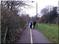SZ1294 : Townsend: dog walkers meet on footpath K45 by Chris Downer