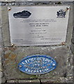 Tonna Road Bridge - 2001 plaque and 1892 plate