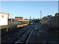 Railway heading north east from Blackburn Railway Station