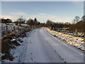 Snow along Manse Road, Carony