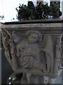 All Saints, Sutton: font detail