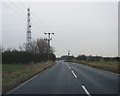 B1445 Hull Road at Easington phone mast