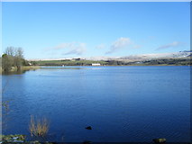SD9314 : Hollingworth Lake with snow on the Pennines beyond by Colin Pyle