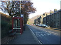 Bus stop and shelter on Halifax Road (A646)