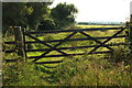 SX0262 : Gate near Castle Hill Farm by Derek Harper