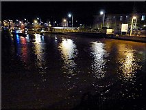 TF4609 : Surge tide on The River Nene in Wisbech - A view from Freedom Bridge by Richard Humphrey