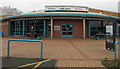 Jade Jones Pavilion entrance, Flint