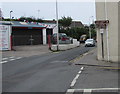 Beach direction signs on a Tenby corner