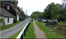 SP9609 : Wharf Lane next to the Grand Union Canal at Dudswell by Mat Fascione