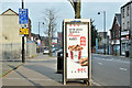 Telephone box, York Road, Belfast (January 2017)