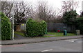 Cabinets and hedges, Severnvale Drive, Quedgeley