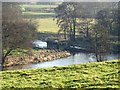 Former bridge piers in the River Dove