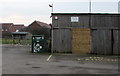 SO7913 : Green World Recycling bin outside the Pilot Inn, Hardwicke by Jaggery