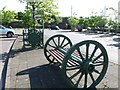 Public seating in the car park at Newtownhamilton