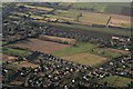 North Somercotes (west) and cemetery: aerial 2017