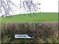 H5260 : Damaged road sign, Lisnarable Road by Kenneth  Allen