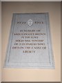 Christ Church, Coldharbour: war memorial (World War Two)