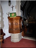 TQ0343 : Christ Church, Shamley Green: pulpit by Basher Eyre