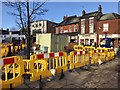 Newcastle-under-Lyme: streetworks above bus station