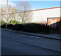 Electricity substation at the edge of the Alexandra Stadium, Crewe