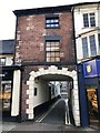 Newcastle-under-Lyme: entrance to Pepper Street