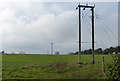 Power lines next to the Great Central Railway