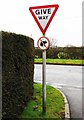 SP0774 : Unusual road sign, Severn Way, Wythall, Worcs by P L Chadwick