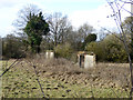 Ruined wall near Marsh Court