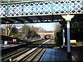 Footbridge at Buckhurst Hill station