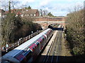 TQ4193 : View from the footbridge at Buckhurst Hill station by Marathon