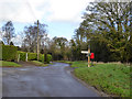 SU3625 : Road junction in the parish of Braishfield, Hampshire by Robin Webster
